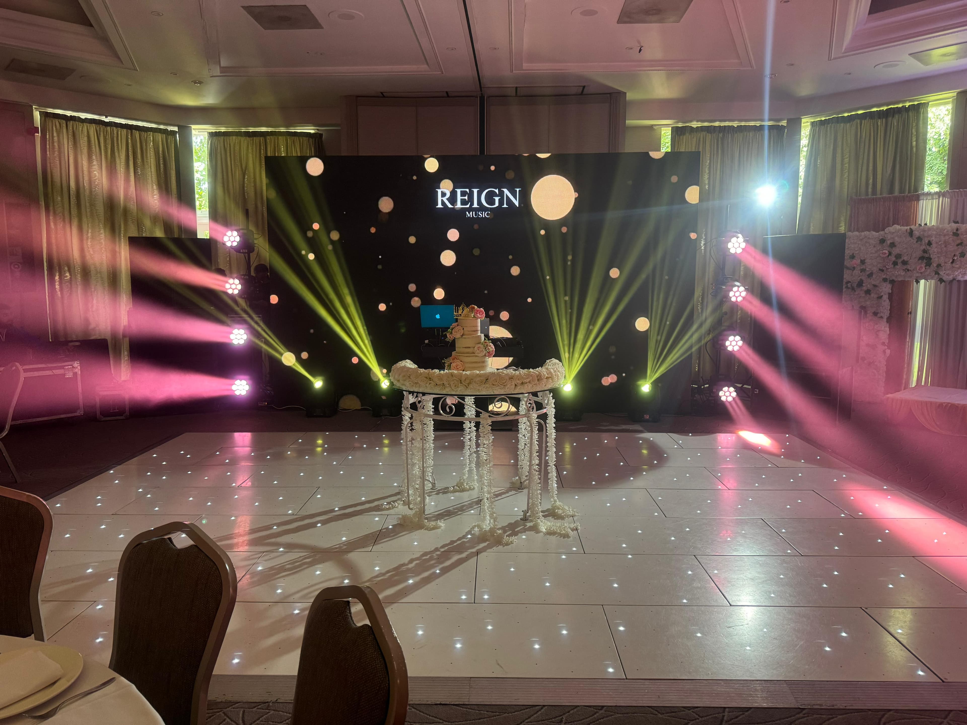 Reign Music event production setup